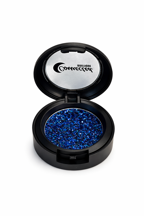 Alchemy Blue Glitter Eyeshadow – Sparkling Statement Shade